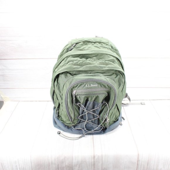 LL Bean Unisex Adult Hunter Green 42L Capacity Hiking College School Backpack - Picture 4 of 10